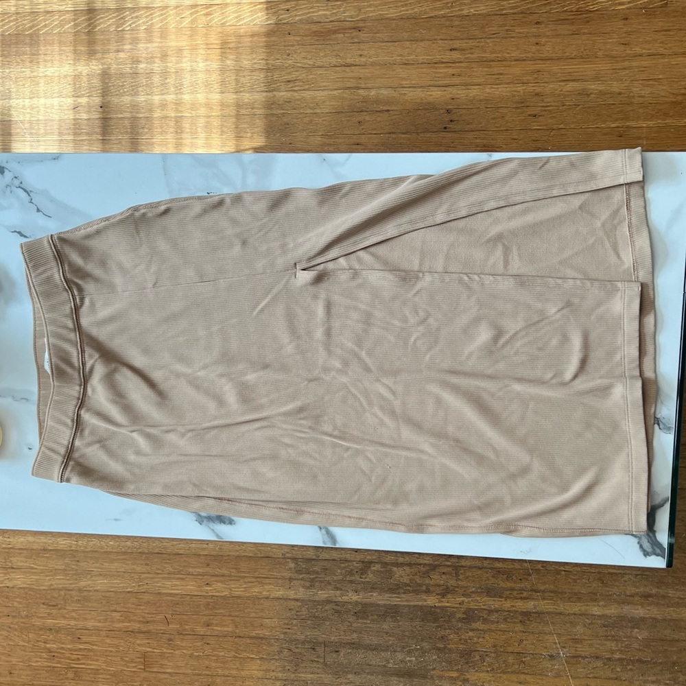 Tan midi skirt